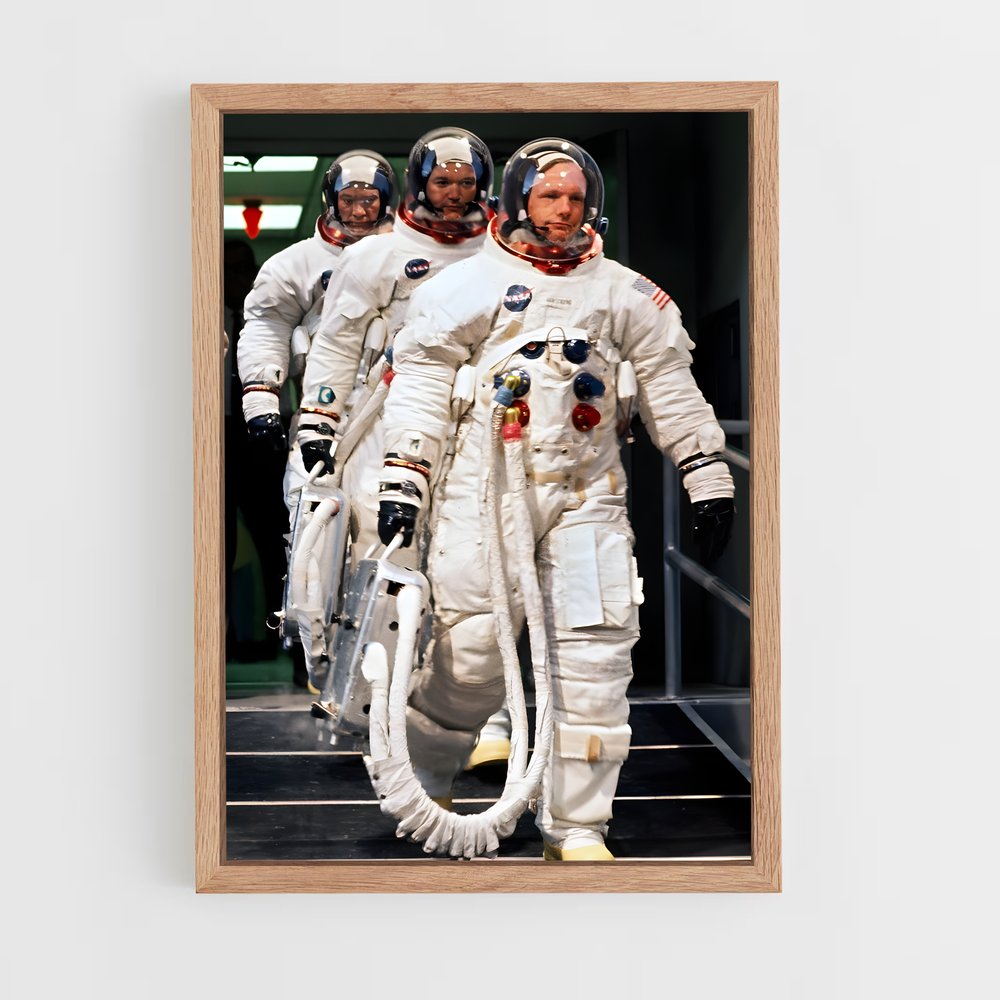 Poster Pas de Géant – affiche Astronautes (vue 4)